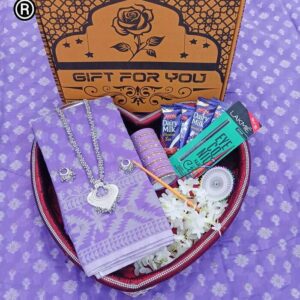 Purple jamdani saree পারপেল জামদানী শাড়ি কম্বো প্যাকেজ